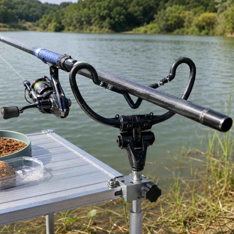 Fishing Rod Pod - Tête repose-canne revêtue caoutchouc Y1UC, pour