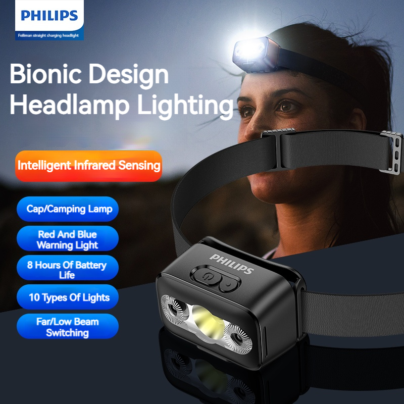 Fishing Headlamp - Philips LED lampe frontale capteur tête