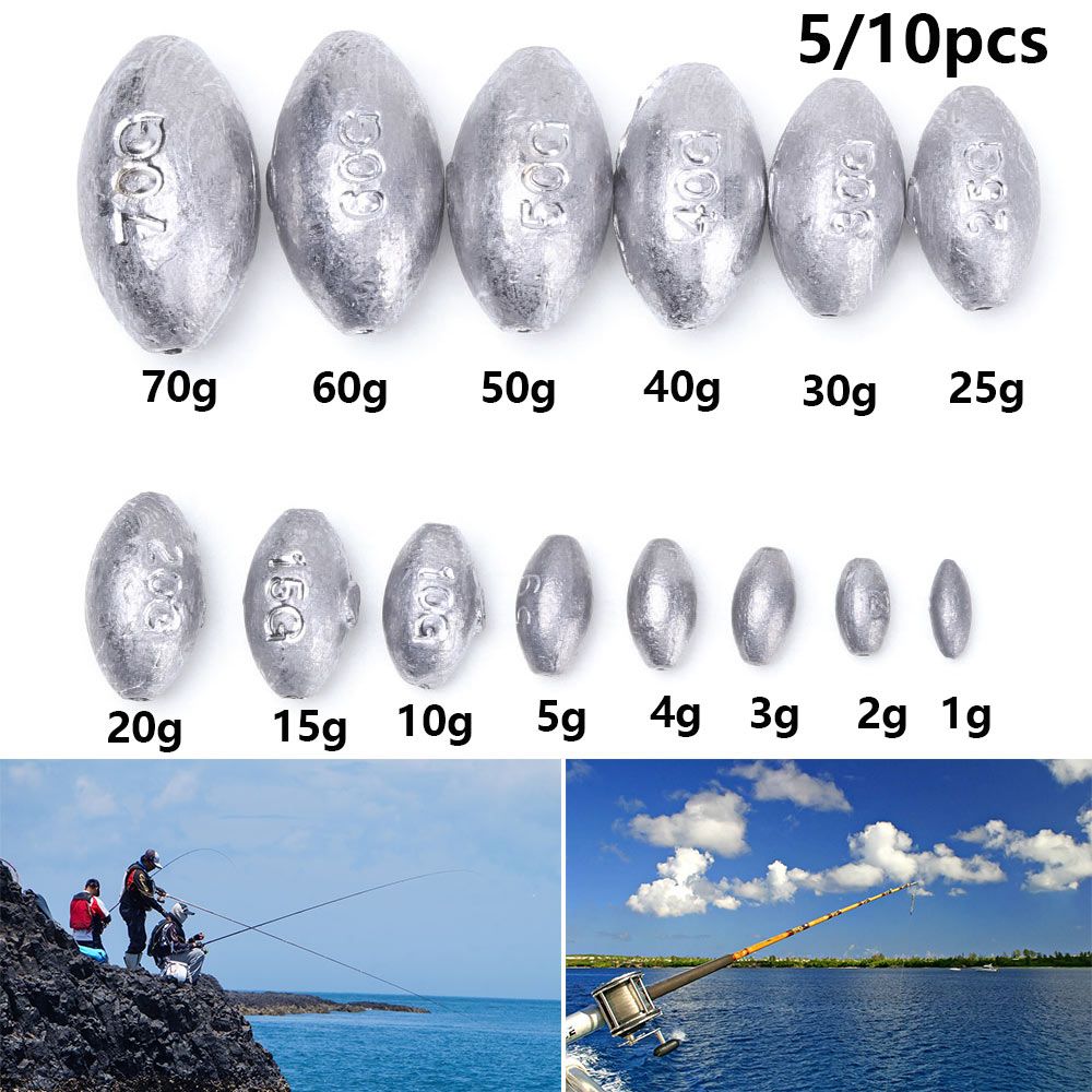 Quality Fishing Equipment - 5/10 pièces plombs de ligne de