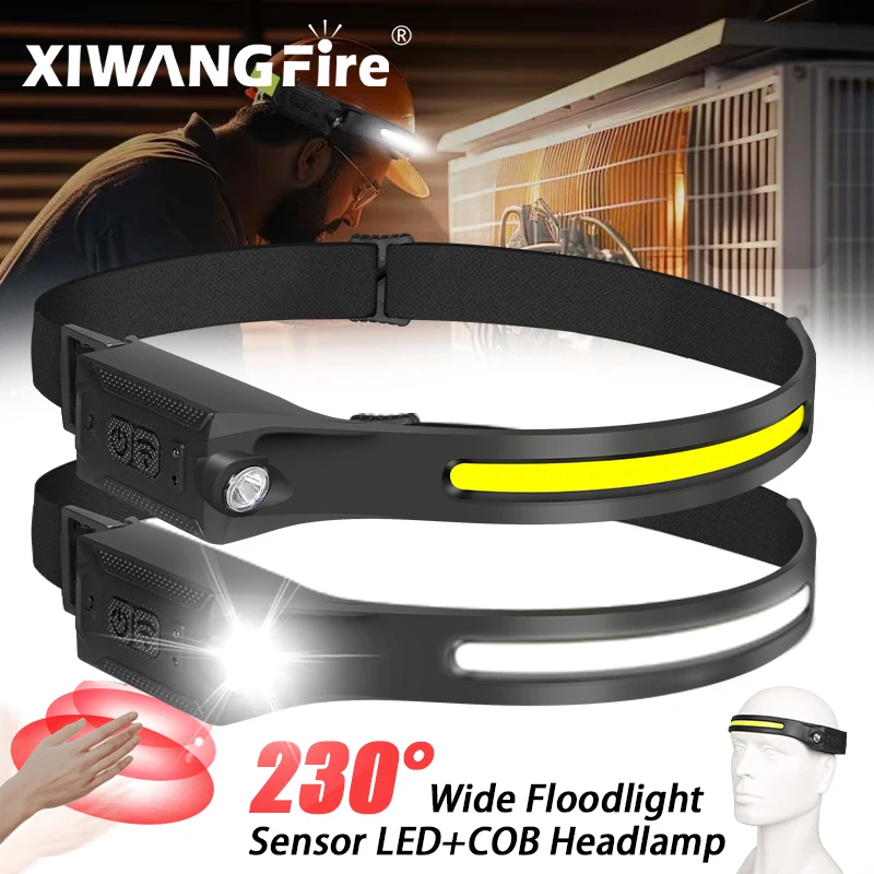 Fishing Headlamp - Lampe frontale LED rechargeable, 3 modes