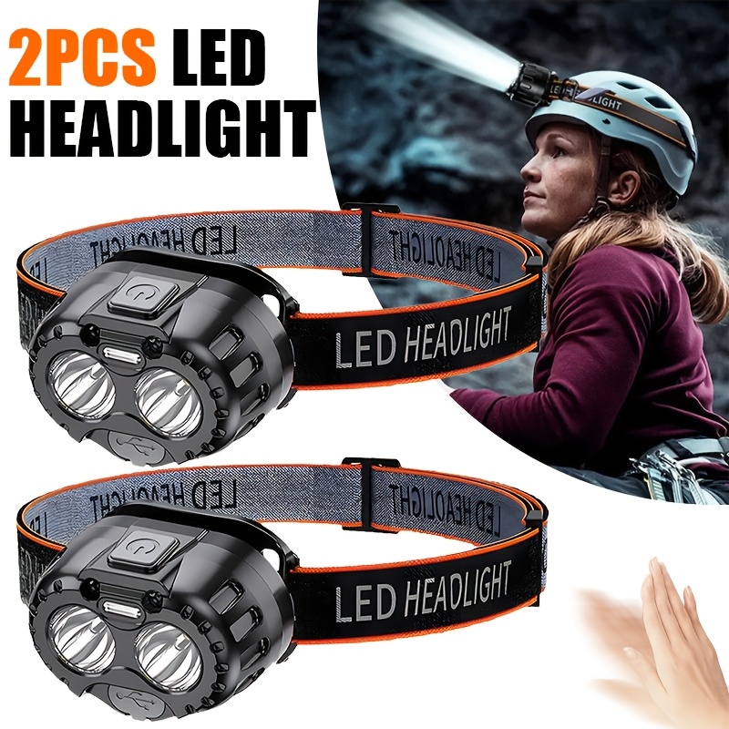 Fishing Headlamp - Lampe frontale LED puissante à induction,