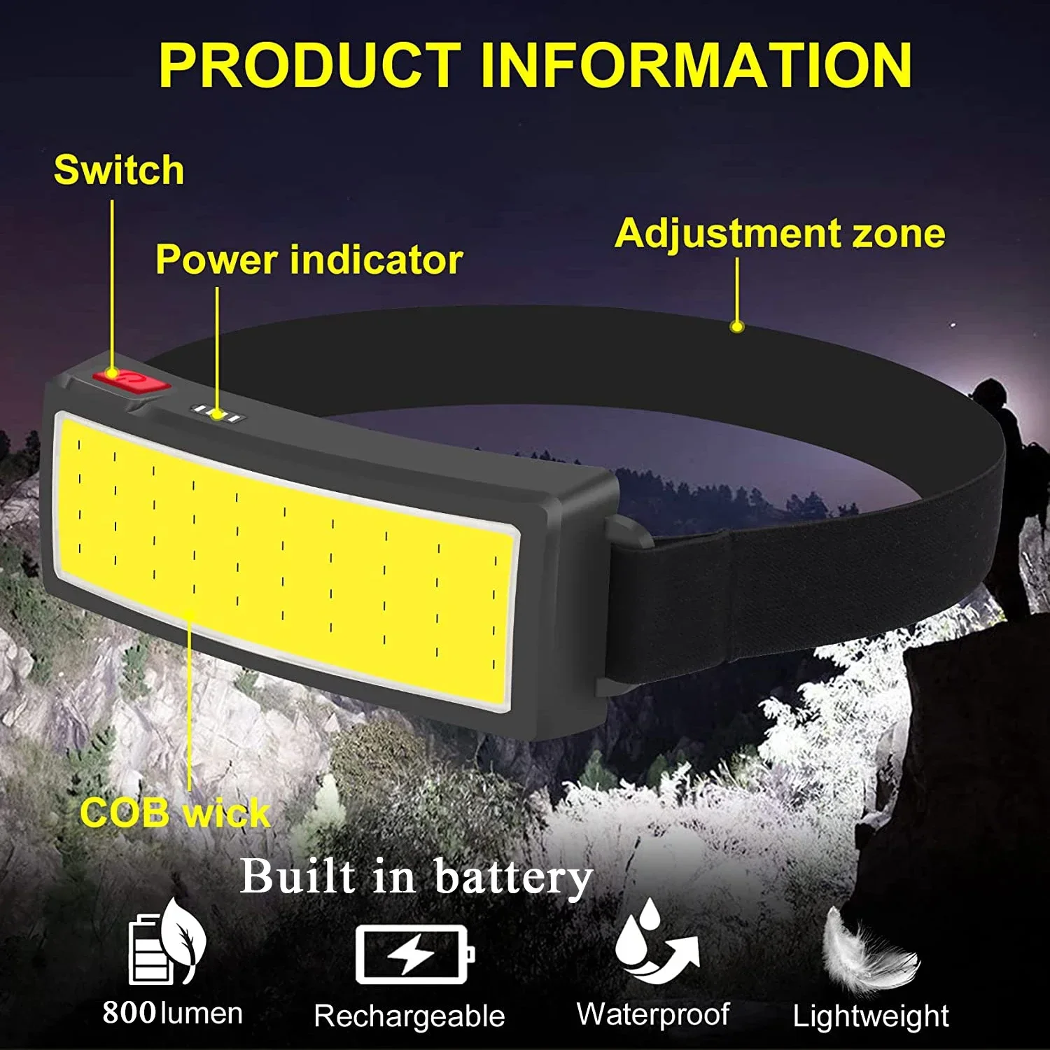 Puissante lampe frontale LED C - Fishing Headlamp avis et prix